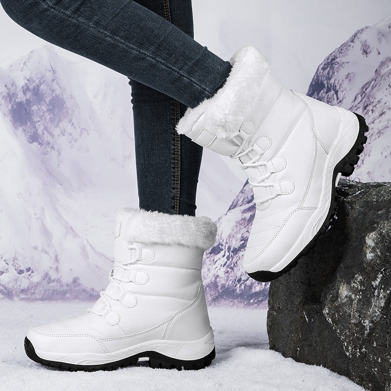 Trendige, rutschfeste und warme Schneestiefel für Frauen