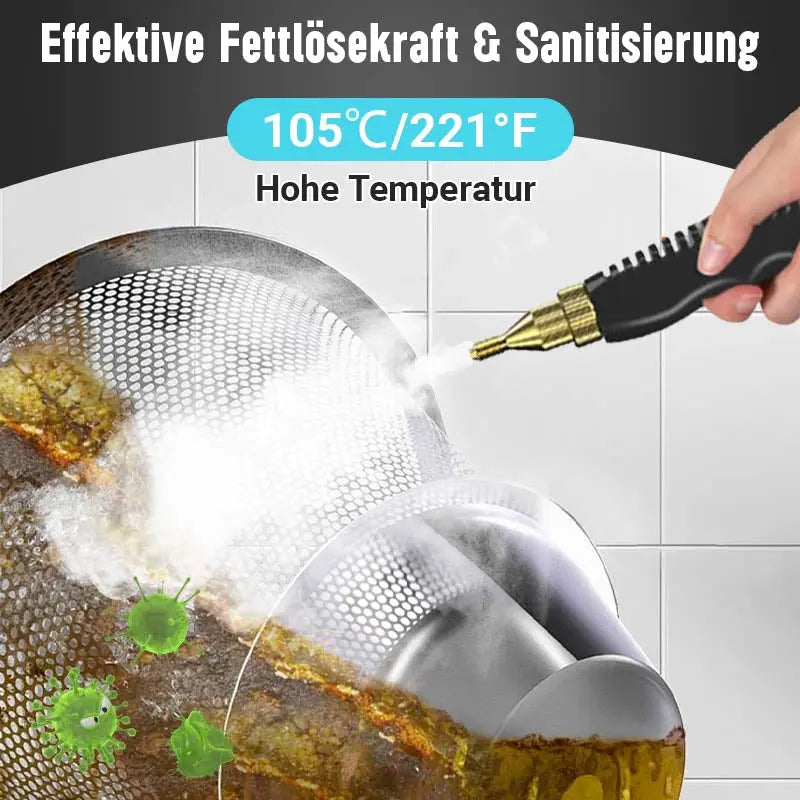 🔥50 % RABATT! 💨 INDUSTRIELLE DAMPFREINIGER 2500 W – Chemikalienfreie Desinfektion und Fettentfernung, ideal für Küchen 🌟🧼