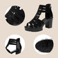 🌸Frühlingsangebote💐 Rutschfeste Peep-Toe-Sandalen mit dicker Sohle für Damen
