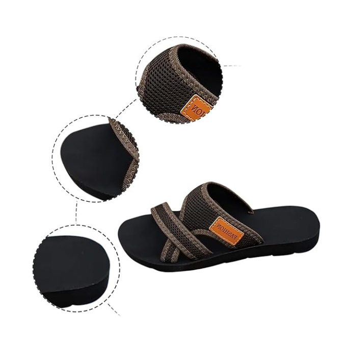 🔥2026 Sommer-Rabatt🩴Bequeme flache Sandalen mit offener Spitze für breite Füße💖
