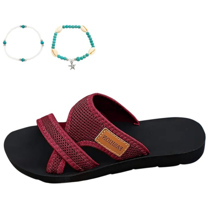 🔥2026 Sommer-Rabatt🩴Bequeme flache Sandalen mit offener Spitze für breite Füße💖