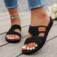 🔥2026 Sommer-Rabatt🩴Bequeme flache Sandalen mit offener Spitze für breite Füße💖