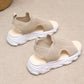 🔥👡 50% RABATT! Women's Casual Breathable Hollow Knitted Platform Sandals – atmungsaktives Strickdesign, perfekt für heiße Tage. 🌸✨
