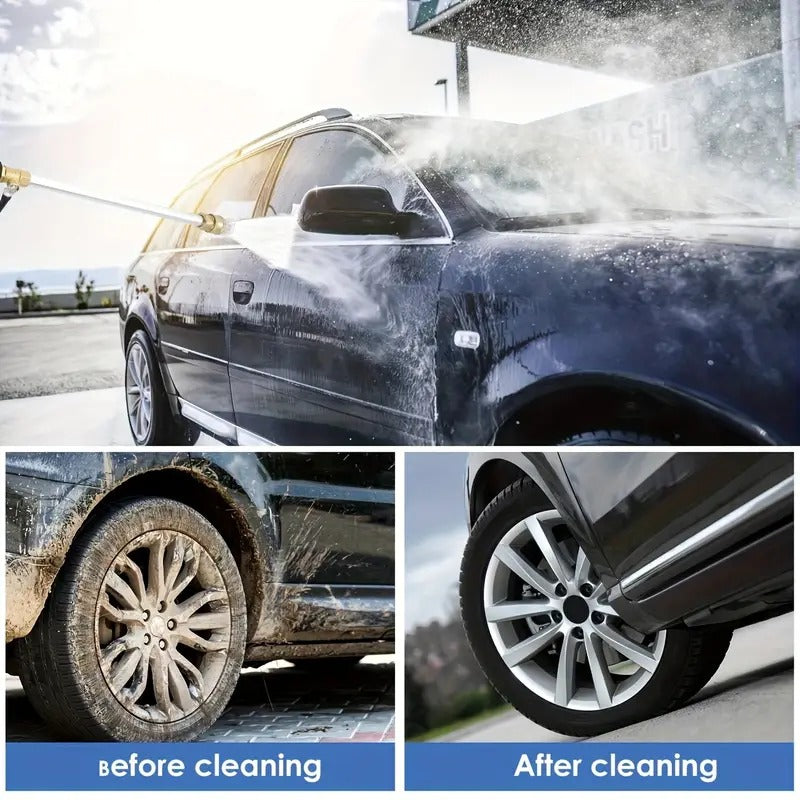 Hochdruckwasserpistole mit 3 austauschbaren Düsen – strapazierfähige Aluminiumlegierung