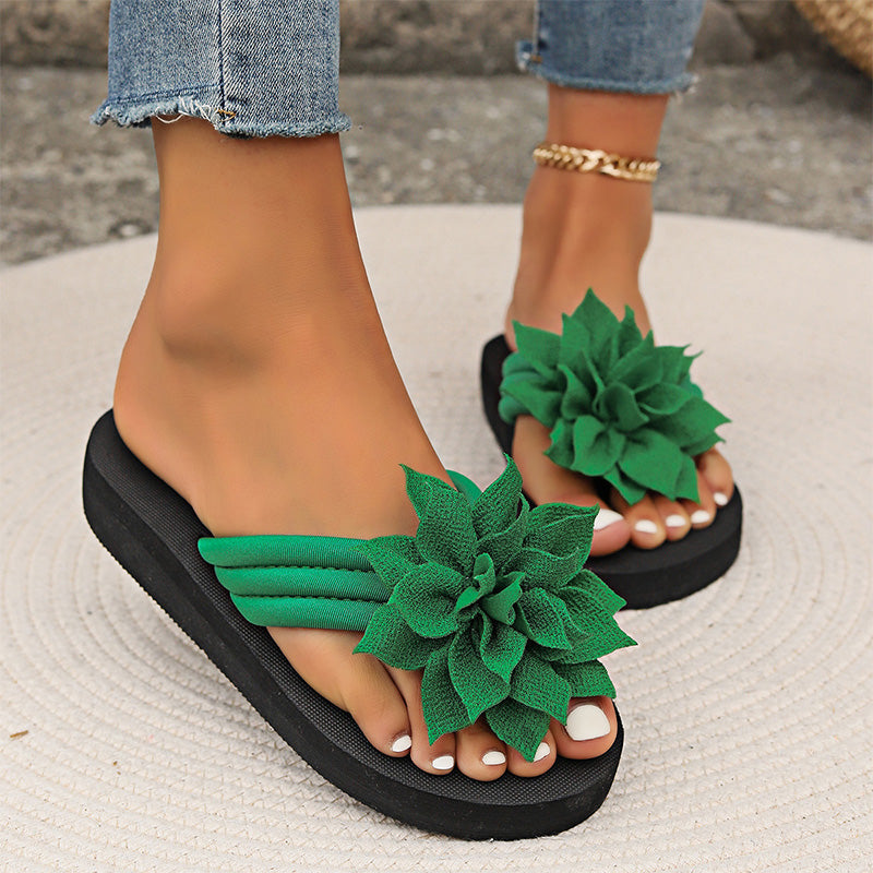 Damen-Flip-Flops mit Blumen