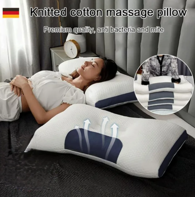 🔥🔥Antibakterielles Nacken-Massagekissen mit orthopädischer Stütze & Schlafunterstützung (Angebot: 50% Rabatt)