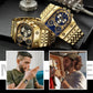 💼Business-Herrenuhr | Großes 51-mm-Zifferblatt | Faltschließe aus Gold und Edelstahl | Wasserdicht und stilvoll