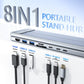 💻 💥50% RABATT! ⚡ 2-in-1 USB-C Dockingstation & Laptopständer – 8 Ports, 4K HDMI & Höhenverstellbar für Mehr Produktivität 🖥️