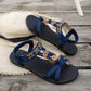 👡 LIMITIERTES ANGEBOT:50% RABATT! 🌼 Flache Damen-Sandalen – Runde Zehen, Atmungsaktiv, Verstellbarer Knöchelriemen & Blumen-Dekor ✨