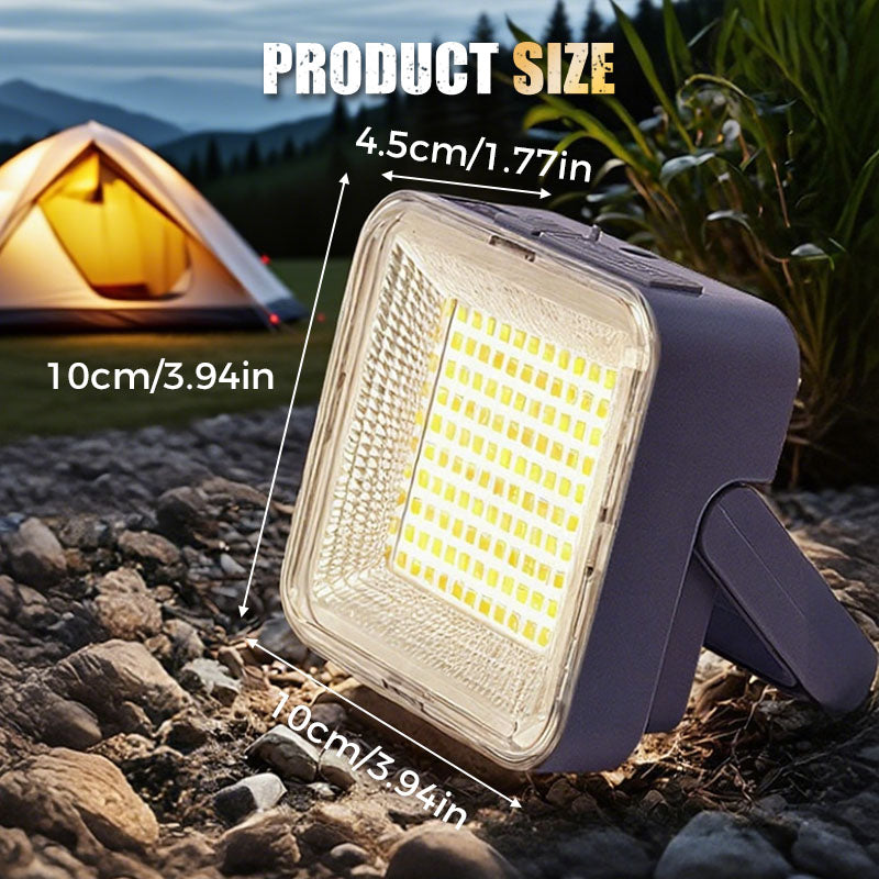 🌙 Nie ohne Licht im Dunkeln! – Tragbare, wasserdichte Solar-Campinglampe – solarbetrieben, robust & immer einsatzbereit – perfekt für Camping & Outdoor 🔦✨
