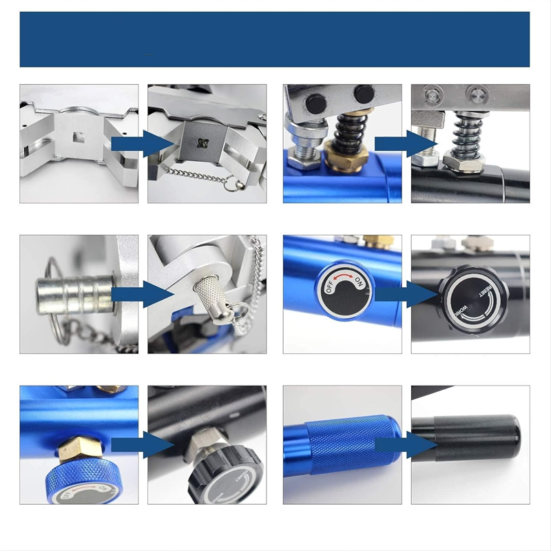 Tragbares Hydraulikschlauch-Quetschkit