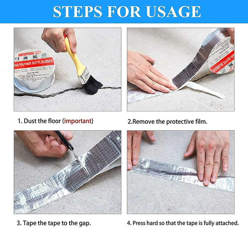 💧 50% RABATT! Aluminium-Butyl-Dichtband für Reparaturen 🛠️