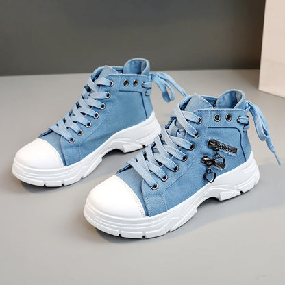 💖Begrenzte Stückzahl verfügbar 50 % Rabatt💖Lässige Canvas-Schuhe für Damen mit dicker Sohle