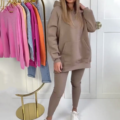 Stilvolles Hoodie- und Hosenset für Damen