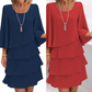🎁 50 % Rabatt! Elegantes, mehrlagiges Rüschenkleid für Damen – Müheloser Stil für jeden Anlass 💃