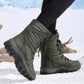 Warme, knöchelhohe Schnür-Schneestiefel für Damen【Kostenloser Versand】
