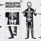 Im Dunkeln leuchtendes Skelettkostüm für Halloween
