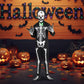 Im Dunkeln leuchtendes Skelettkostüm für Halloween