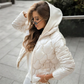 💕Kurze Warme Winterjacke für Damen – Steppjacke mit Kapuze und Taschen