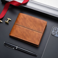 Herren-Kurzportemonnaie aus weichem Kunstleder, ultradünn