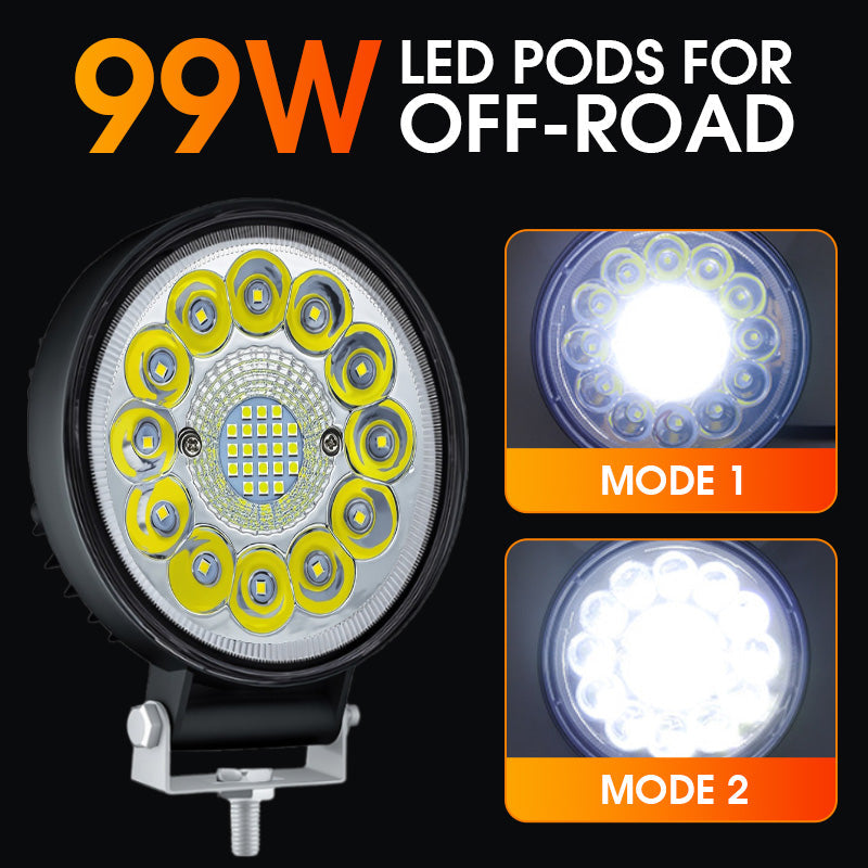 ⏳Begrenzte Zeit 50% 💡4-Zoll-LED-Pod mit 99 W für Offroad-Anwendungen✨