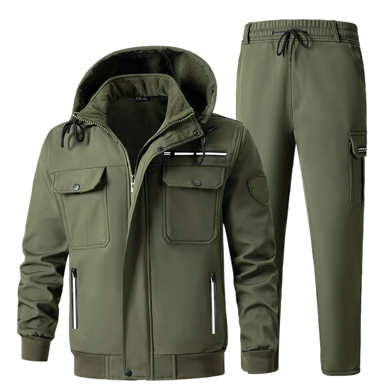 🔈🔈60% Rabatt🔥Gefüttertes winddichtes Herren-Set: Jacke und Hose