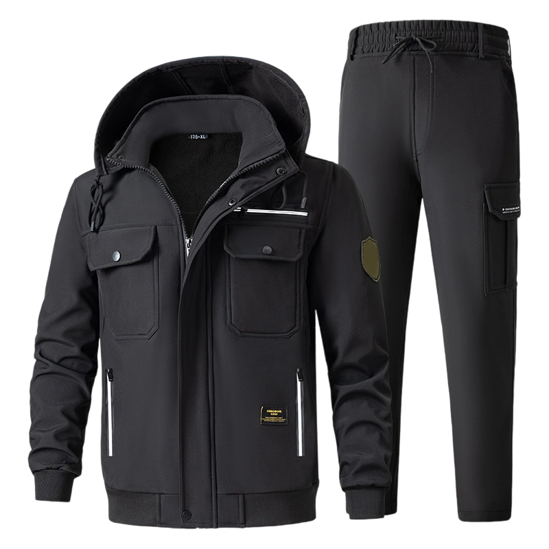 🔈🔈60% Rabatt🔥Gefüttertes winddichtes Herren-Set: Jacke und Hose