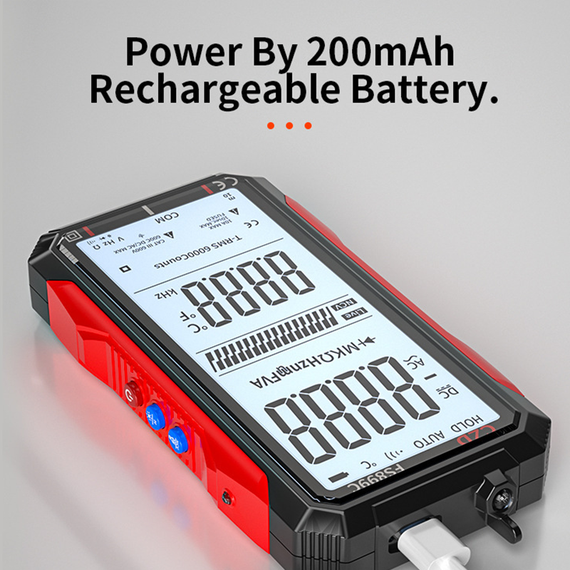 🔧 50% RABATT! ⚡ USB-Aufladbares Digitalmultimeter – Automatische Bereichswahl, LCD-Hintergrundbeleuchtung & Tragbares Design 🔋