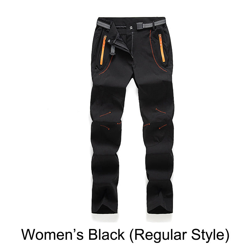 Winddichte, wasserdichte, warme Wanderhose mit elastischem Bund