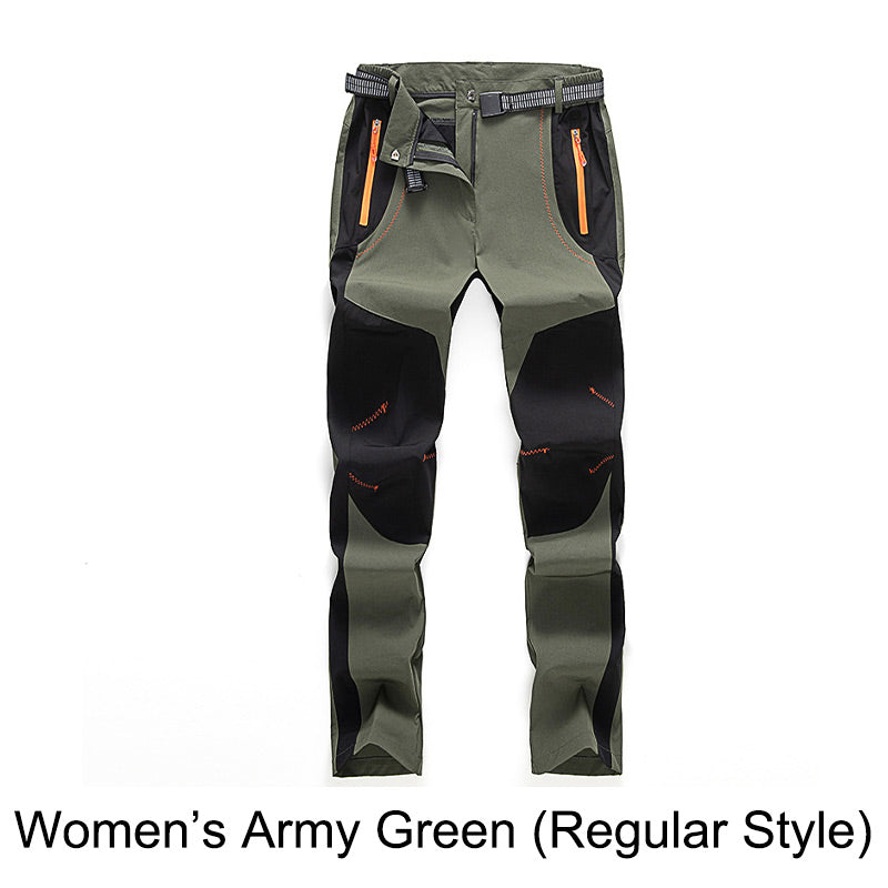 Winddichte, wasserdichte, warme Wanderhose mit elastischem Bund