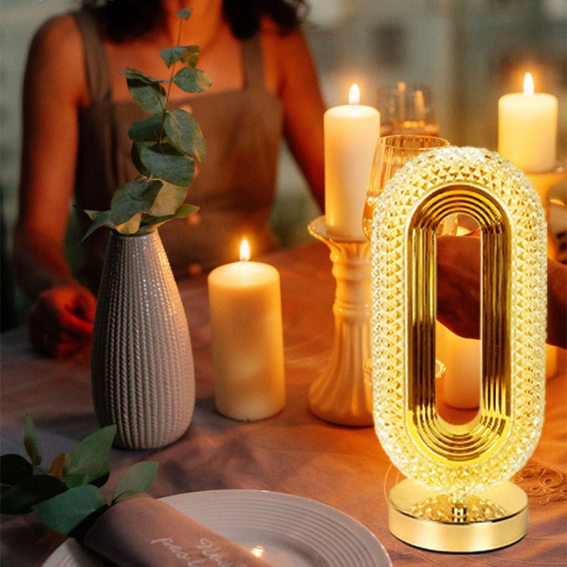 🛍️ 50 % Rabatt – Wiederaufladbare LED-Nachtlichtlampe mit Kristall-Optik, luxuriöses Design für Schlafzimmer & Wohnbereich ✨
