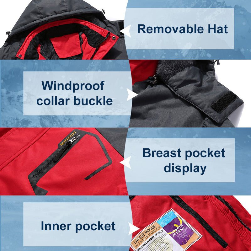 🧥 Wasserdichte Winter-Skijacke für Damen & Herren – Warm, winddicht & outdoor-tauglich