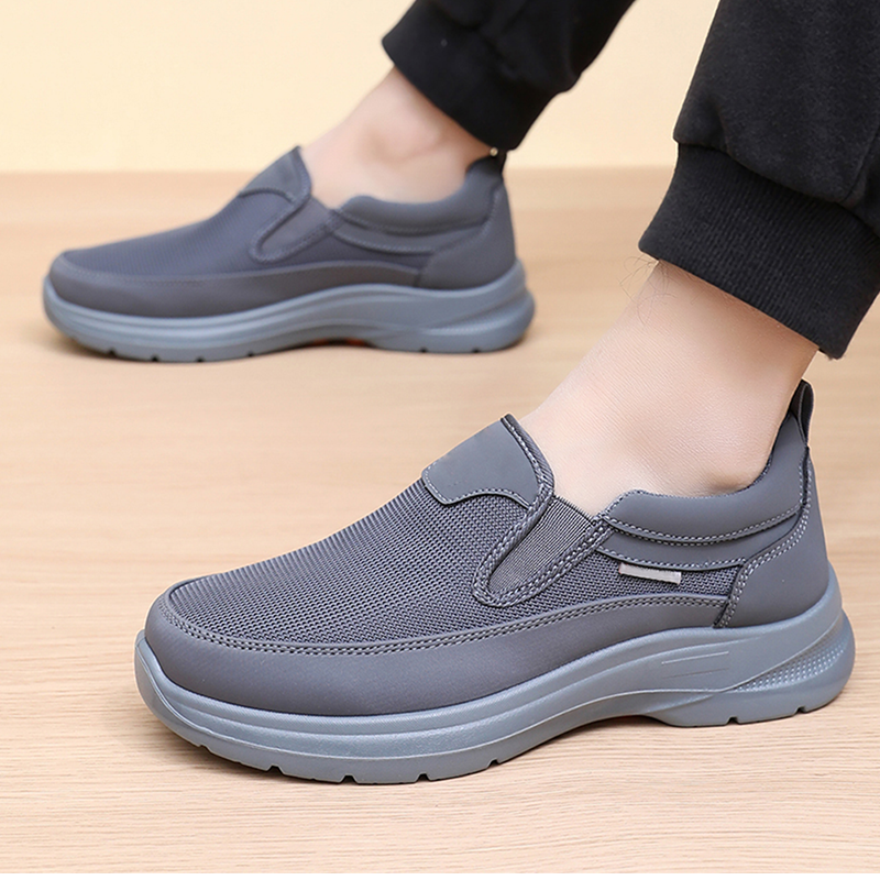 👟60% RABATT JETZT! ✨ Herren Orthopädische Atmungsaktive Slipper-Sneakers - Fußgewölbe Unterstützung mit Memory-Schaum Einlegesohlen für Ganzägigen Komfort 🏃‍♂️💨