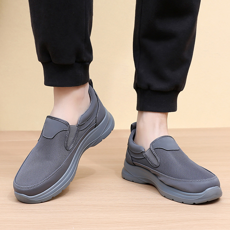 👟60% RABATT JETZT! ✨ Herren Orthopädische Atmungsaktive Slipper-Sneakers - Fußgewölbe Unterstützung mit Memory-Schaum Einlegesohlen für Ganzägigen Komfort 🏃‍♂️💨