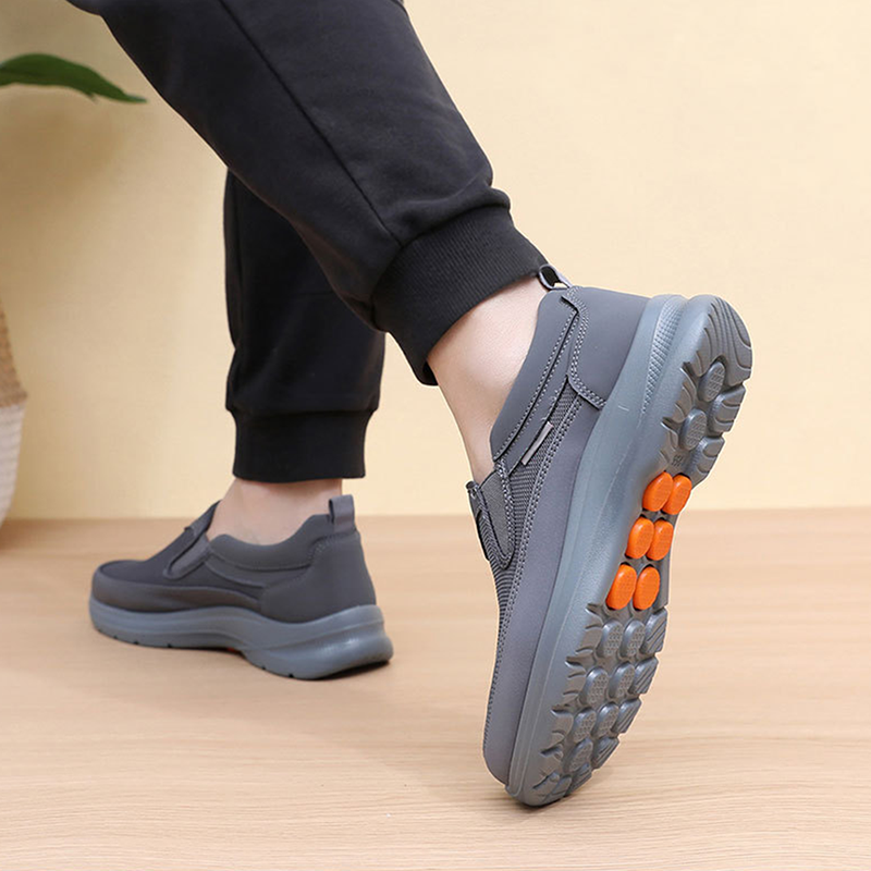 👟60% RABATT JETZT! ✨ Herren Orthopädische Atmungsaktive Slipper-Sneakers - Fußgewölbe Unterstützung mit Memory-Schaum Einlegesohlen für Ganzägigen Komfort 🏃‍♂️💨