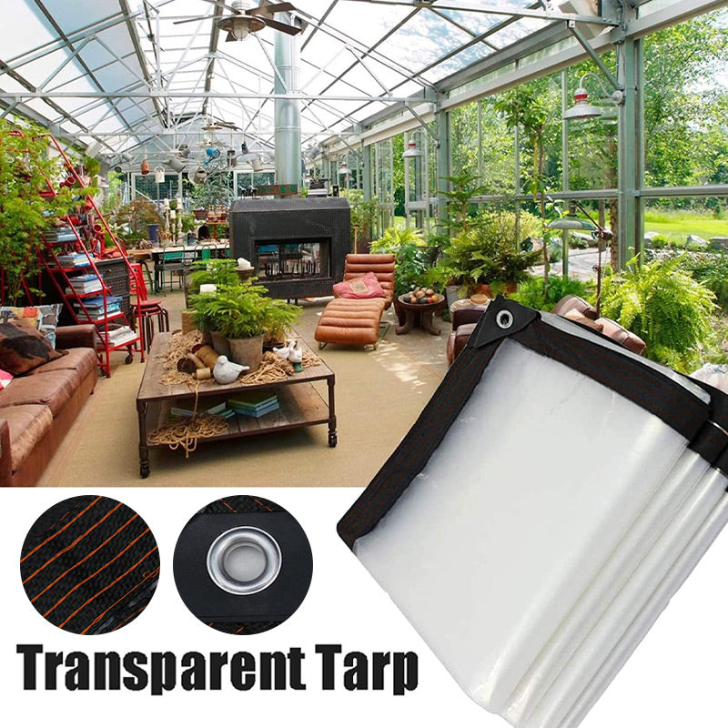 📢📢40% RABATT !!⏰Hochbelastbare transparente wasserdichte isolierte Plane🛡️🌧️