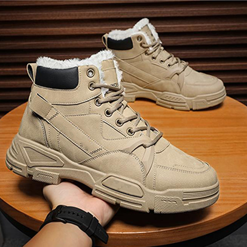 Herren trendige warme High-Top-Knöchelstiefel