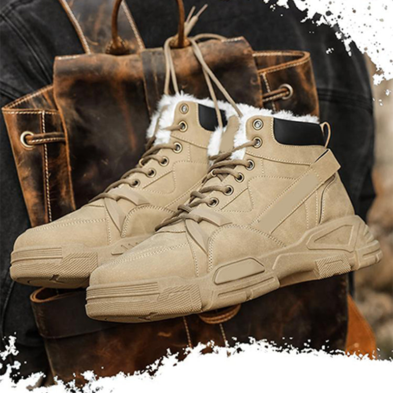 Herren trendige warme High-Top-Knöchelstiefel