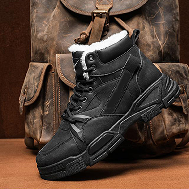 Herren trendige warme High-Top-Knöchelstiefel