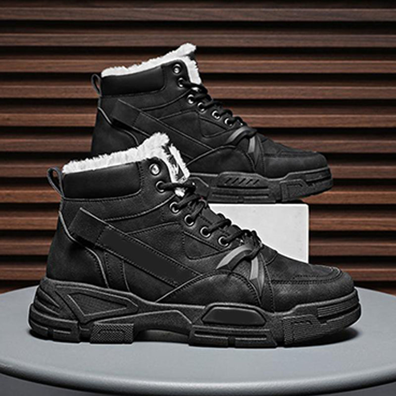 Herren trendige warme High-Top-Knöchelstiefel