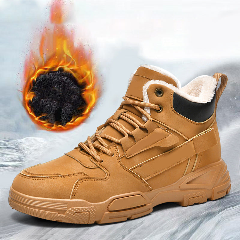 Herren trendige warme High-Top-Knöchelstiefel