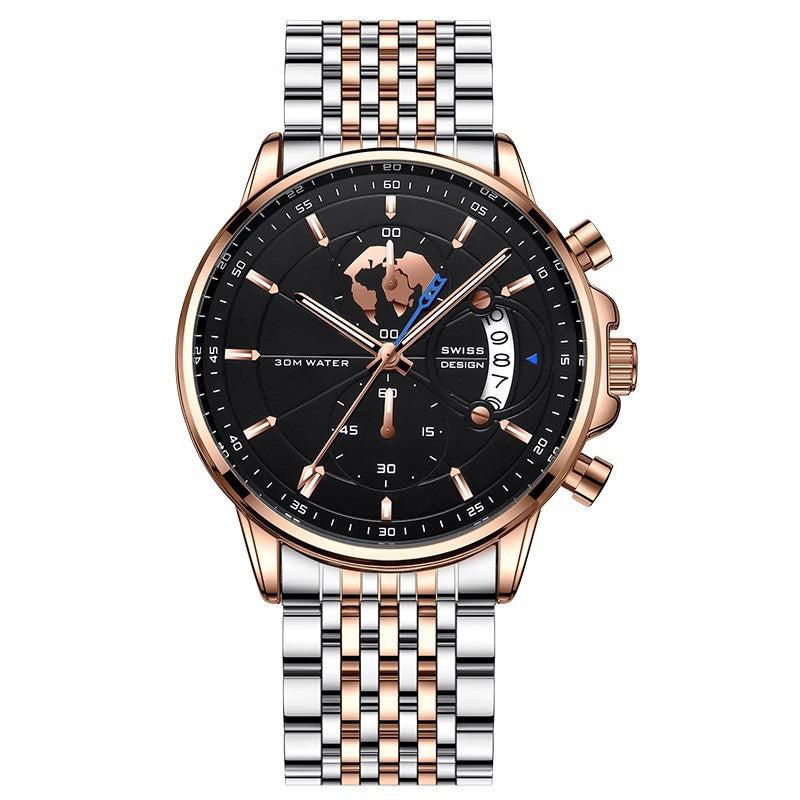 💥Weihnachts-Sonderverkauf: 50 % Rabatt🌍Herrenuhr mit Globusmotiv im maritimen Stil