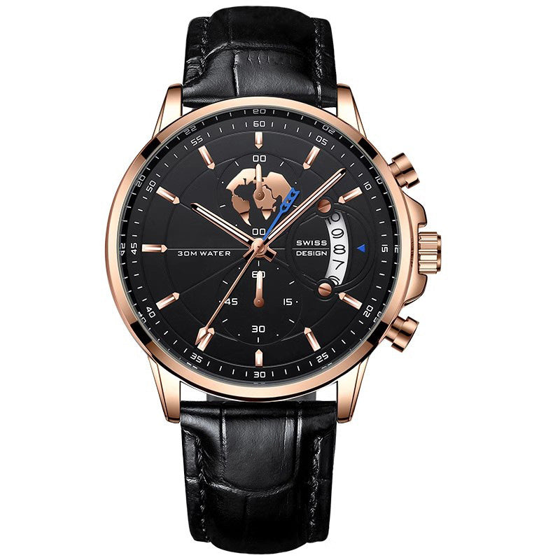 💥Weihnachts-Sonderverkauf: 50 % Rabatt🌍Herrenuhr mit Globusmotiv im maritimen Stil
