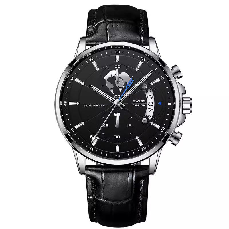 💥Weihnachts-Sonderverkauf: 50 % Rabatt🌍Herrenuhr mit Globusmotiv im maritimen Stil
