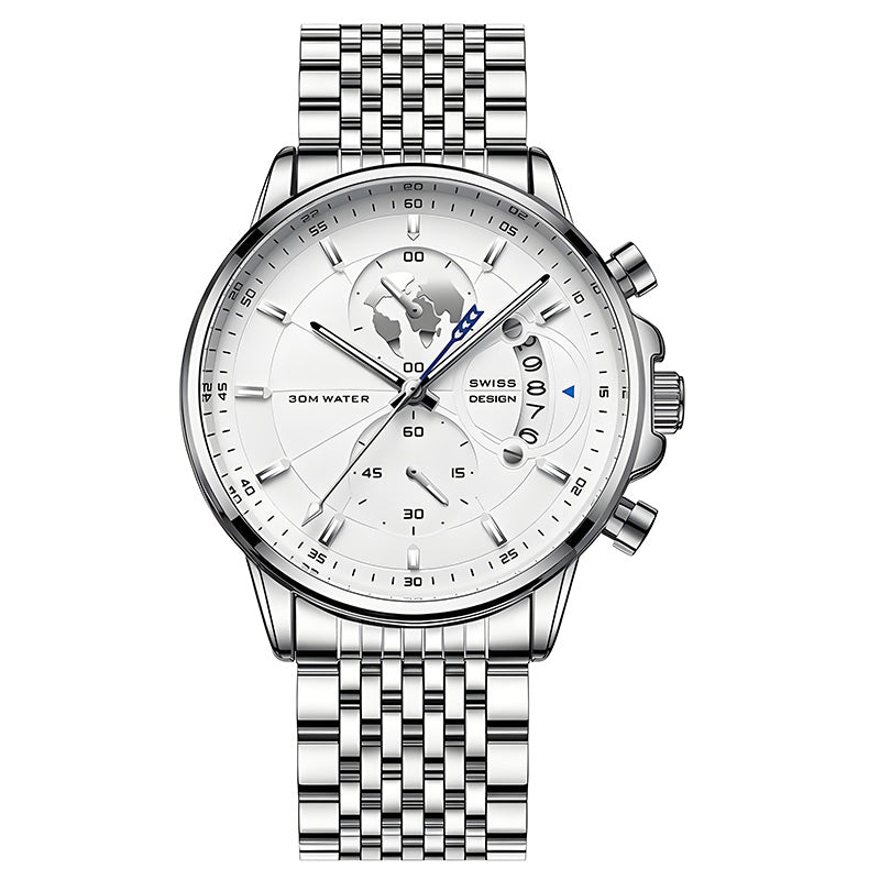 💥Weihnachts-Sonderverkauf: 50 % Rabatt🌍Herrenuhr mit Globusmotiv im maritimen Stil