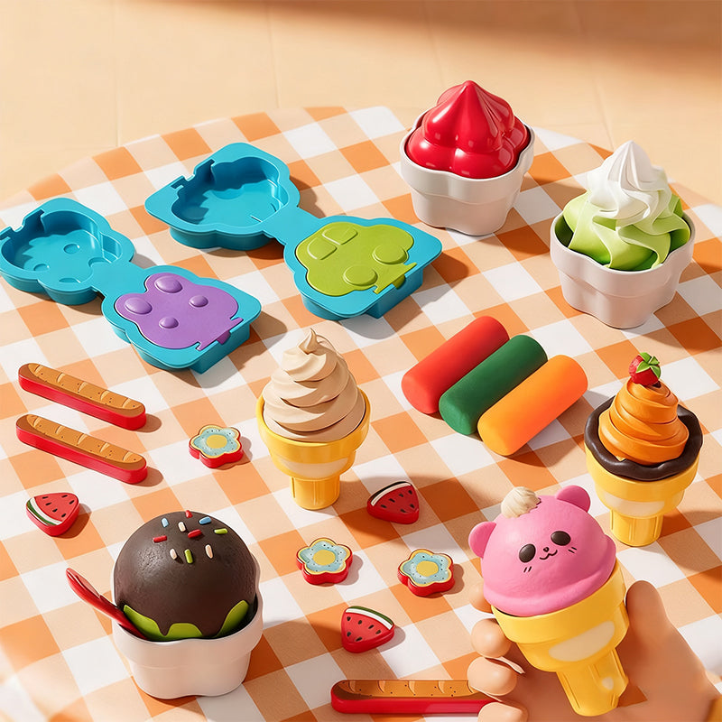 DIY-Eiscreme-Knete-Set für Kinder