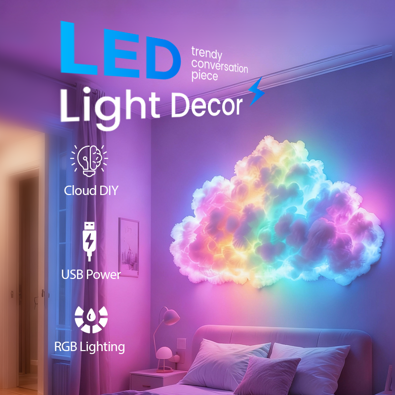 💖Black Friday Super Sale⏳——50 % RABATT!💖 DIY-LED-Lichtset „Gewitterwolke“, USB-betrieben