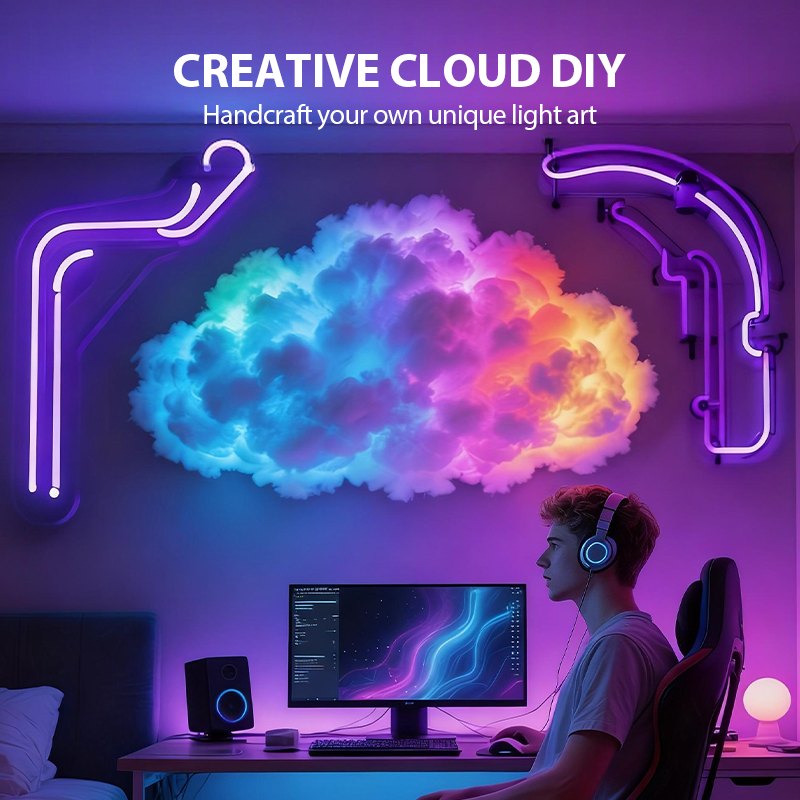 💖Black Friday Super Sale⏳——50 % RABATT!💖 DIY-LED-Lichtset „Gewitterwolke“, USB-betrieben
