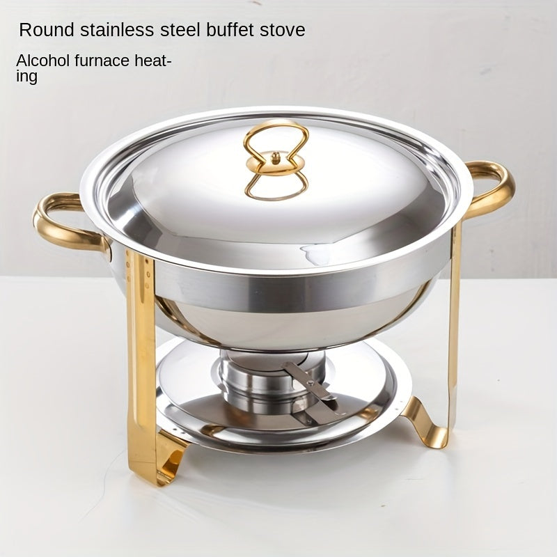🔥 JETZT 69 % RABATT! 🎄 Buffet-Set mit Warmhaltefunktion aus Edelstahl – gleichmäßige Hitzeverteilung und langlebig, perfekt für Feste und Partys ✨