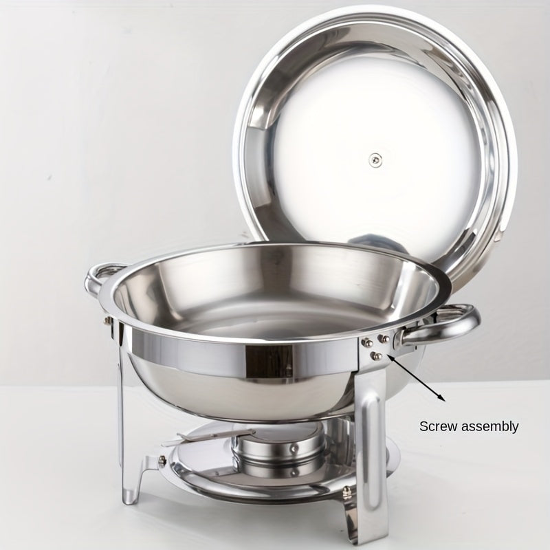 🔥 JETZT 69 % RABATT! 🎄 Buffet-Set mit Warmhaltefunktion aus Edelstahl – gleichmäßige Hitzeverteilung und langlebig, perfekt für Feste und Partys ✨